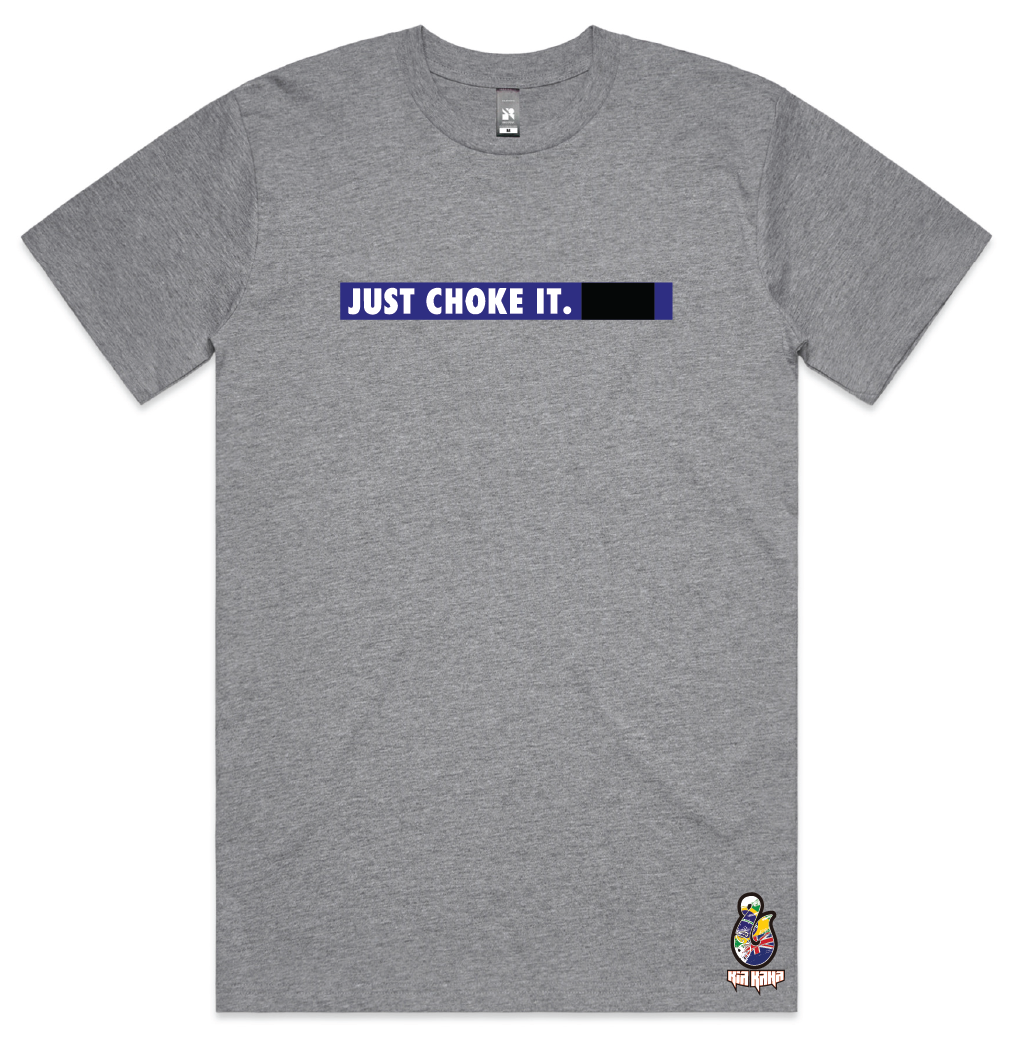 Adults "Just Choke It" BJJ Blue Belt Tee