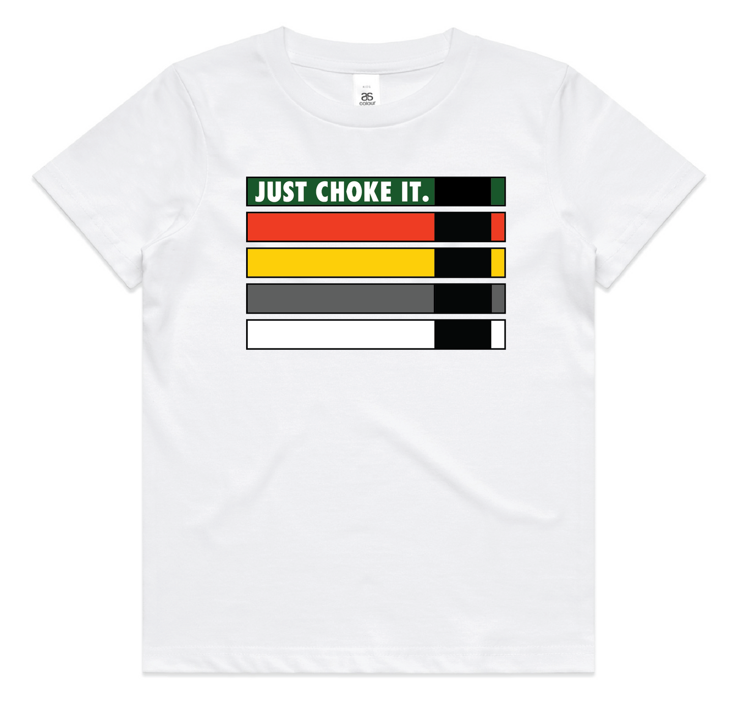 Kids "Just Choke It" BJJ Belts Tee